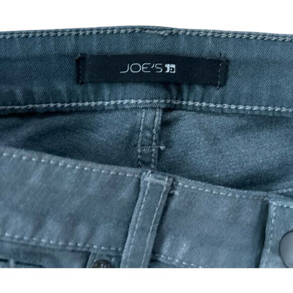 NWOT Joes Jeans Charcoal Black Gray Coated Denim Mid-Rise Skinny Jeans 29 - Picture 3 of 11
